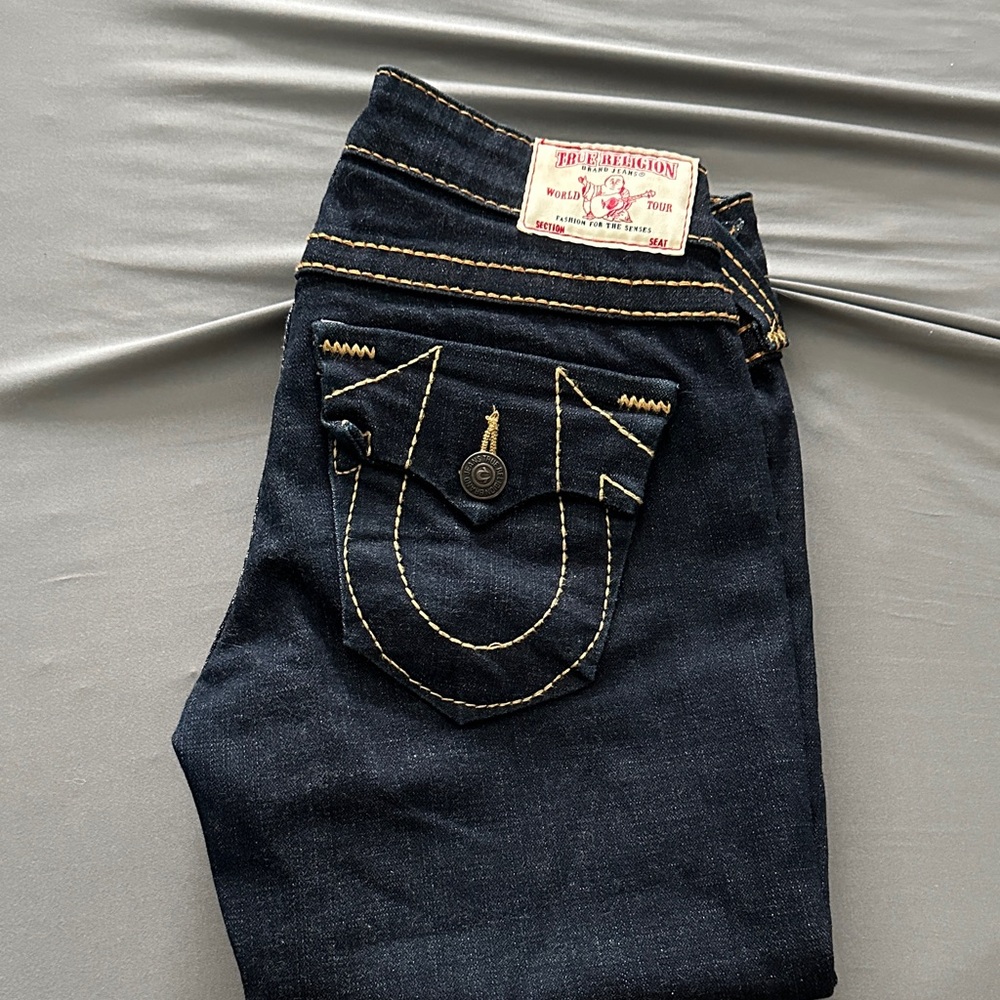 True Religion Women's Dark Blue Jeans